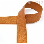Pruženka s lurexem šíře 40 mm, terakota – Zboží Dáma