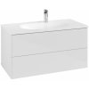 Koupelnový nábytek Villeroy & Boch Antao skříňka 98.8x49.6x50.4 cm závěsná pod umyvadlo bílá K05000GF