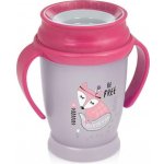 LOVI hrníček 360 Junior s úchyty Indian růžový 250 ml – Zboží Mobilmania