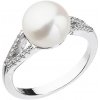 Prsteny Evolution Group CZ Stříbrný prsten s bílou říční perlou 25003.1