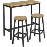 Textilomanie Jídelní set 1+2, barový stůl 100x40 cm a barové židle TAYLOR ARTISAN – Zboží Mobilmania