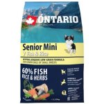 Ontario Senior Mini Fish & Rice 2,25 kg – Hledejceny.cz