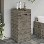 zahrada-XL úložná skříň polyratan 55 x 55 x 111 cm šedá – Hledejceny.cz