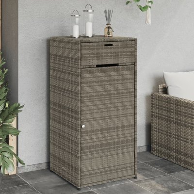 zahrada-XL úložná skříň polyratan 55 x 55 x 111 cm šedá – Hledejceny.cz