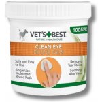 Čistící ubrousky na oči pro psy VET´S BEST 100 ks – Sleviste.cz