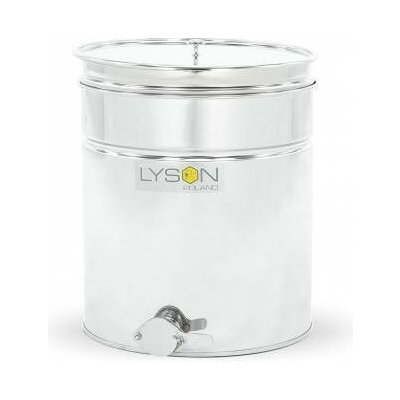 LYSON Nádoba čeřící nerezová 50 l / ~70 kg, s nerezovým kohoutem 6/4", horizontální síto CLASSIC – Zboží Dáma