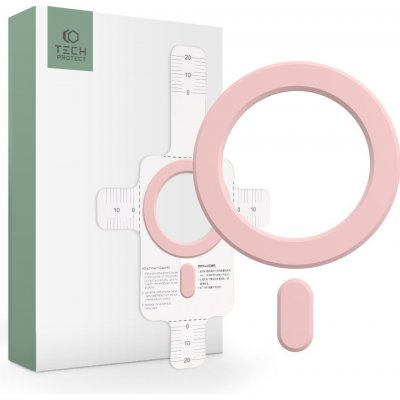Magnetická nálepka pro MagSafe nabíjení - Tech-Protect, Magmat Magnetic Ring Pink – Zboží Živě