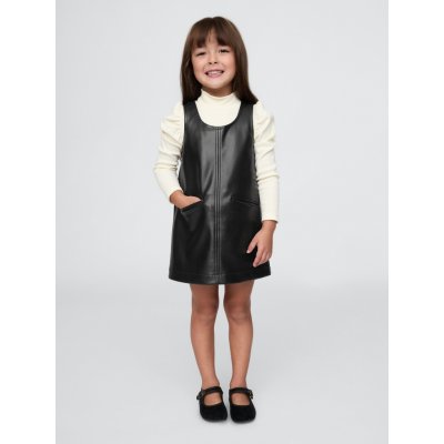 GAP Baby koženkové šaty Černá – Zboží Dáma