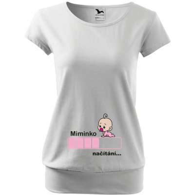 Těhotenské tričko Načítání Holčička Fialová – Zboží Dáma