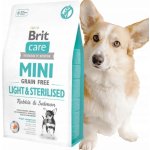 Brit Care Mini Grain-free Light & Sterilised Rabbit & Salmon 2 kg – Zboží Dáma