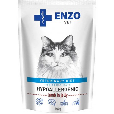ENZO VET Hypoallergenic pro kočky s jehněčím masem v želé 100 g