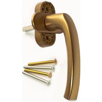 Hoppe Okenní klika Flensburg Secustic + VarioFit, bronz F4, 7/32-42mm – Zboží Mobilmania