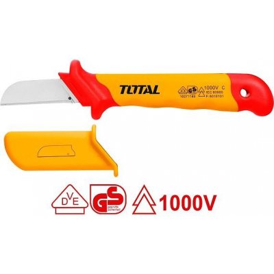 Elektrikářský nůž na kabely, 50x180mm, industrial TOTAL TOOLS – Zboží Mobilmania