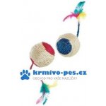 Hračka kočka Míček sisalový 6cm různé barvy – Zboží Dáma