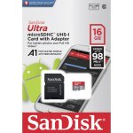 SanDisk microSDHC 16 GB UHS-I U1 SDSQUAR-016G-GN6MA – Hledejceny.cz