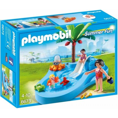 Playmobil 6673 Dětský bazén s klouzačkou – Zboží Mobilmania