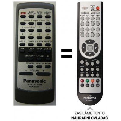 Dálkový ovladač Predátor Panasonic N2QAGB000013, N2QAGB000015 – Hledejceny.cz