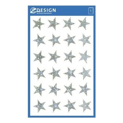 Avery Z-Design Stříbrné vánoční hvězdičky Z52256 – Hledejceny.cz