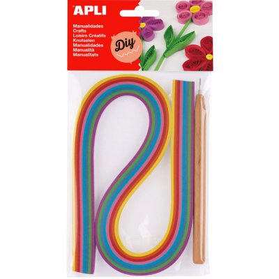 APLI Quilling APLI sada papírové proužky s rolovacím nástrojem – Zboží Dáma