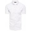 Pánská Košile Dstreet pánská košile s krátkým rukáve KX1007 bílá