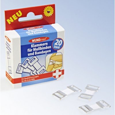 Svorky obvazové bílé WUNDmed 20 ks – Zboží Dáma