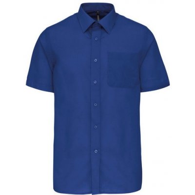 Kariban pánská košile krátký rukáv 1TE-K551 modrá královská světlá - výprodej