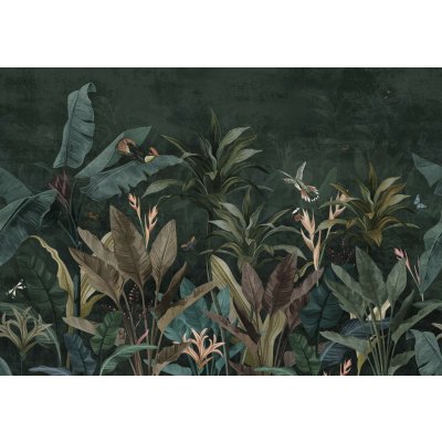Postershop Fototapeta vliesová Zvířata v džungli (Ptáci a motýli), rozměry 368x254 cm – Zboží Mobilmania
