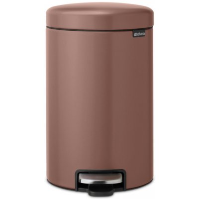 Brabantia NEWICON Pedálový odpadkový koš 12 l - saténová hnědá – Hledejceny.cz