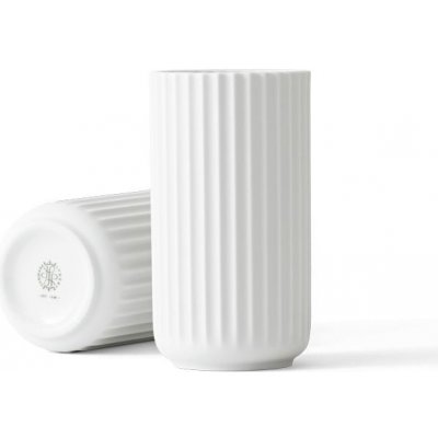 LYNGBY Porcelánová váza Vase White 15 cm, bílá barva, porcelán