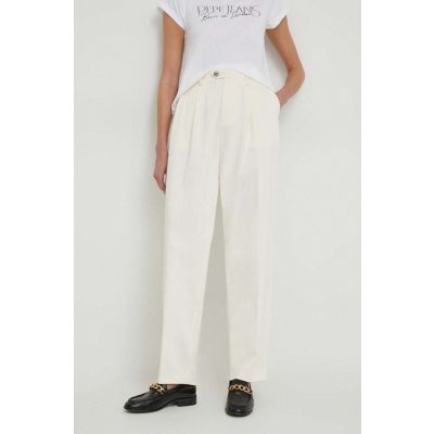 Tommy Hilfiger dámské kalhoty béžová střih chinos high waist WW0WW40509 – Zbozi.Blesk.cz