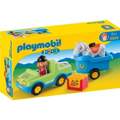 Playmobil 6958 Auto s přívěsem pro koně