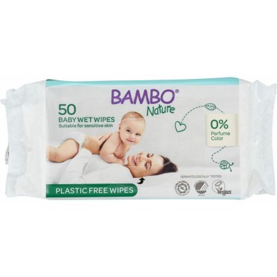 Bambo Nature Eko vlhčené ubrousky 50 ks – Sleviste.cz