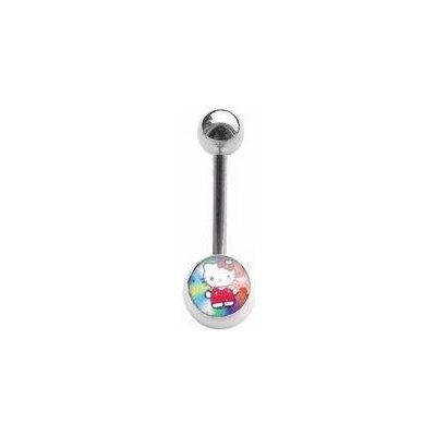 Šperky4U piercing do pupíku banánek kočička Hello Kitty BS01028 – Zboží Dáma