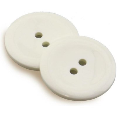 Pro Háčkování Knoflík kulatý plast 15 mm bílý – Sleviste.cz