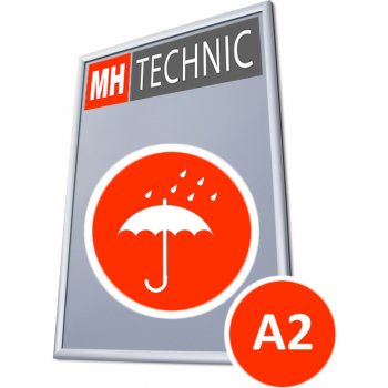 MH Technic s.r.o. Klaprám A2 pro venkovní použití, ostrý roh, profil 25 mm