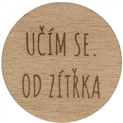 Dřevěná placka - Učím se od zítřka Dřevo: Buk – Hledejceny.cz