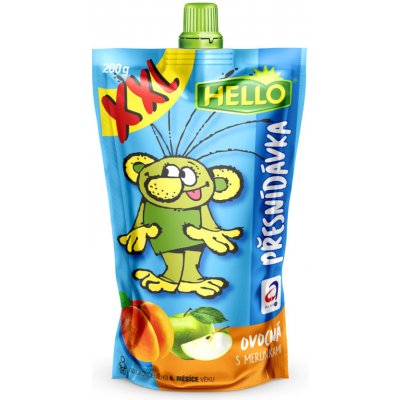 Hello XXL ovocná kapsička s Meruňkami 10 x 200 g – Zboží Dáma