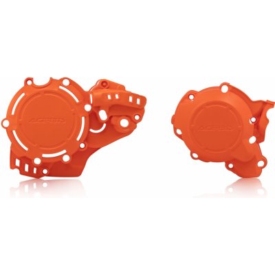 ACERBIS kryty motoru (kryt víka/ krytu spojky i alternátoru) X-POWER KTM SX 250 19-22, EXC 250 / 300 20-23, HUSQVARNA TE 250 / 300 20-23, TC 250 19-22 barva oranžová | Zboží Auto