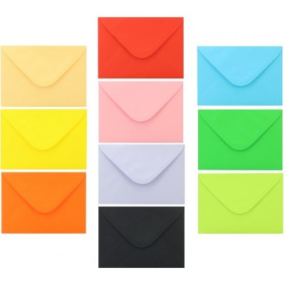 Obálka dopisní barevná C6 162 x 115 mm, mix barev – Zboží Živě