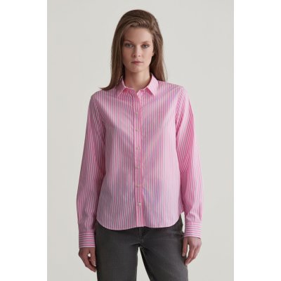 Gant REG POPLIN STRIPED SHIRT CANDY PINK – Zboží Dáma