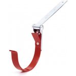 Bryza Kovový hák žlabu s kloubem Ø 75 mm RAL 3011 červený – Zboží Mobilmania