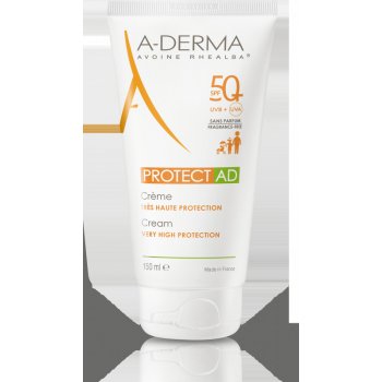 A-Derma Protect AD ochranný opalovací krém pro atopickou pokožku SPF50+ 150 ml