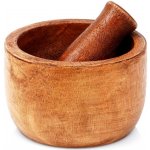 Excellent Hmoždíř s tloučkem mangové dřevo 10 x 10 x 6 cm – Zboží Dáma