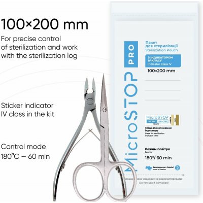 Microstop Sterilizační-kraftové sáčky PRO 100x200mm – Hledejceny.cz