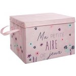 Atmosphera Textilní box hřiště 2 v 1 40 x 28 x 32 cm růžová – Zboží Dáma