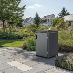 Konsta Kovový box 1x240l 68x80x116cm antracit – Zboží Dáma