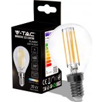 V-TAC Retro LED žárovka E14, 4W, 400lm, P45, 3000K Barva světla: Teplá bílá – Hledejceny.cz