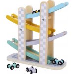 eliNeli Dřevěná závodní dráha se 4autíčky – Zboží Dáma