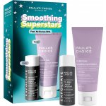 Paula's Choice Smoothing Superstars vyhlazující kosmetika na obličej a tělo peeling 30 ml + exfoliační mléko 60 ml kosmetická sada – Hledejceny.cz