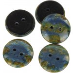 Knoflík dvoudírkový - imitace minerálu - 36" - 22,86mm Knoflík dvoudírkový - imitace minerálu: Imitace Chryzokol – Sleviste.cz